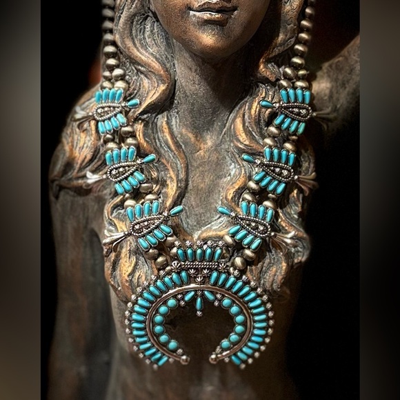 Jewelry - Turquoise and Silver Statement Necklace